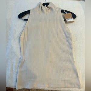 Reformation Trish Top in bone NWT